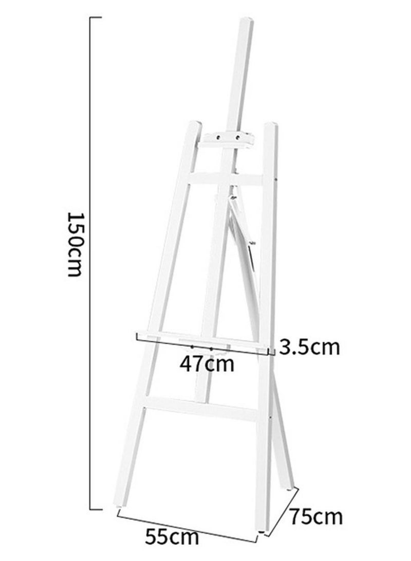 DURKU Solid Wood Easel Sketch, Pine Wood Folding Display Stand, Wooden Sketch, Wooden Beech Wood Easel Drawing Board (1.5 Meters) - Image 1